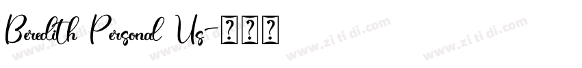 Beredith Personal Us字体转换